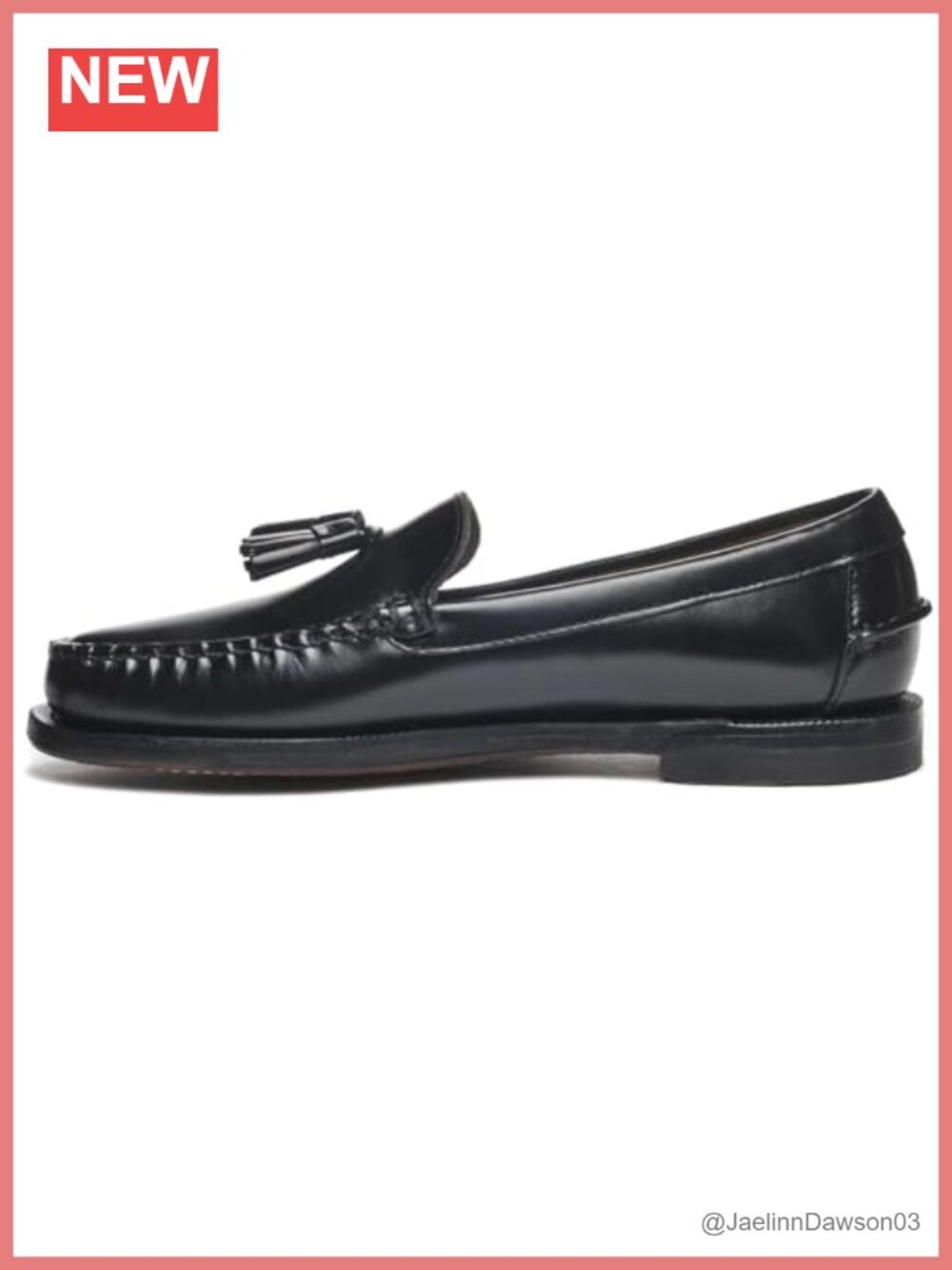 Hand-sewn Leather Tassel Loafer Moccasin, Moc Toe, Leather Sole